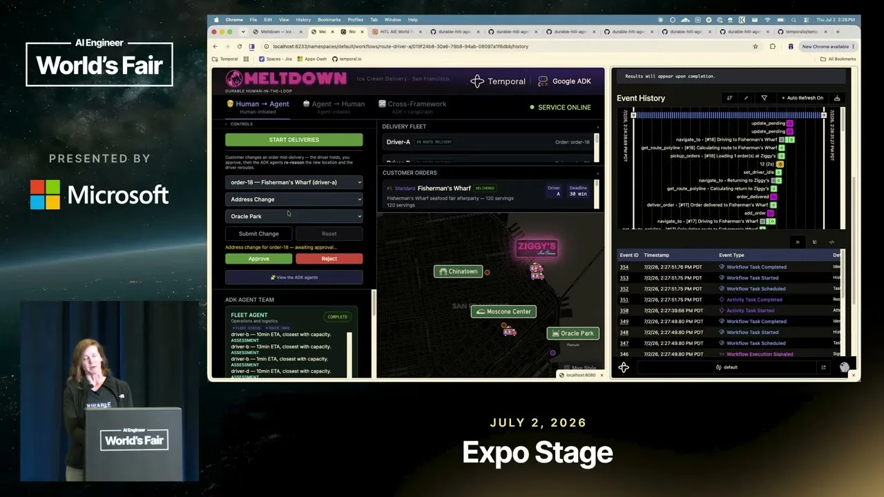 Selected presentation frame from The Human Is an Async API — Melanie Warrick, Temporal at 172 seconds