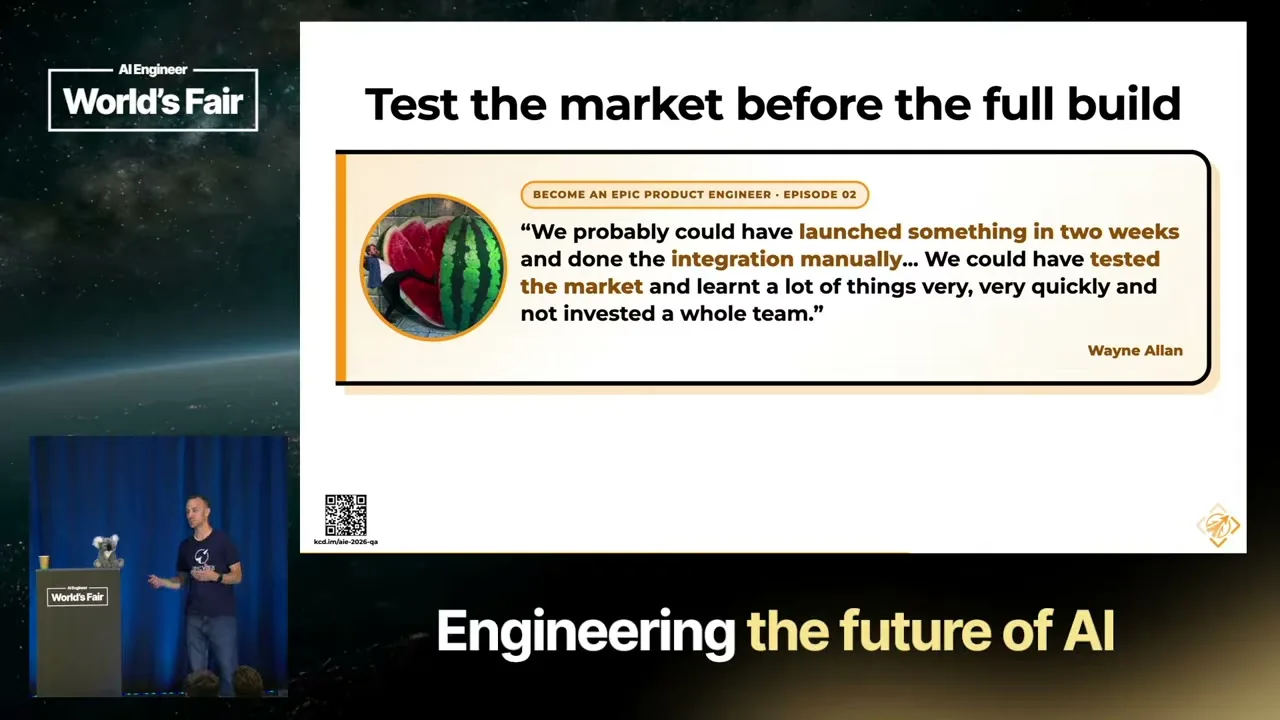 Selected presentation frame from Build the Right Thing: Product Engineering (Part 1) — Kent C. Dodds, EpicProduct.engineer at 2844 seconds