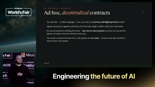 Selected presentation frame from Loophole: Adversarial Agents To Stress Test Your Morality — Brendan Rappazzo, Morgan Stanley at 582 seconds