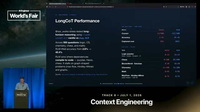 Selected presentation frame from It’s Tokens All The Way Down: How RLMs are Different — Kevin Madura, AlixPartners at 532 seconds
