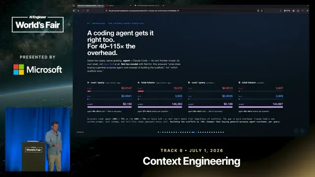 Selected presentation frame from It’s Tokens All The Way Down: How RLMs are Different — Kevin Madura, AlixPartners at 649 seconds