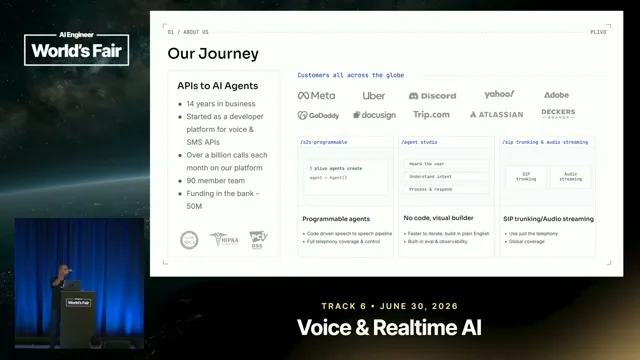 Selected presentation frame from 5 Voice Agent Failure Modes You'll Hit in Week One — Venky B, Plivo at 193 seconds