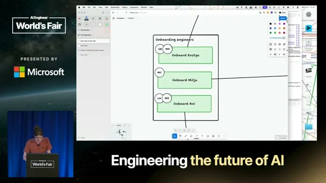 Selected presentation frame from The Spatial Harness: Bringing Agents to the Canvas — Max Drake, tldraw at 48 seconds