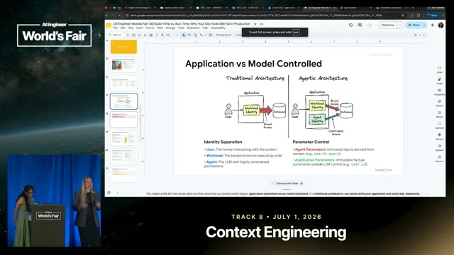 Selected presentation frame from Build-Time vs. Run-Time: Why Dev Tools Fail in Production — Averi Kitsch & Prerna Kakkar, Google at 745 seconds