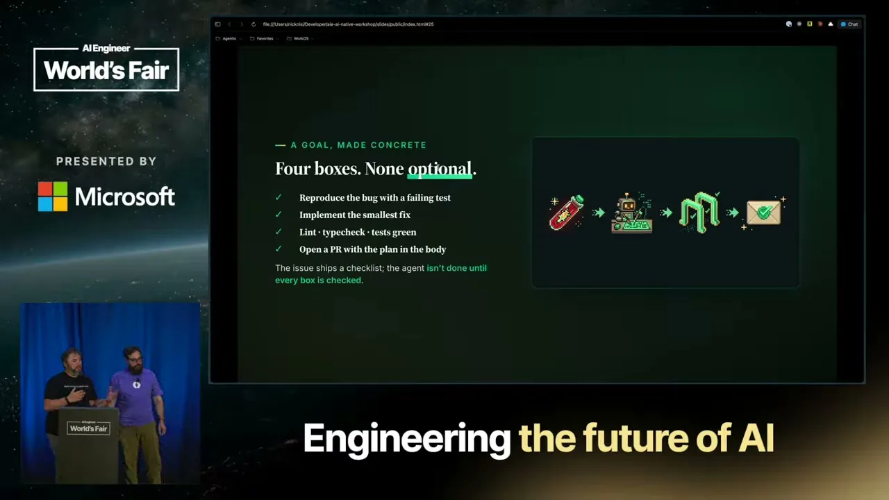 Selected presentation frame from Lifestyles of the AI-Native — Nick Nisi & Zack Proser, WorkOS at 1580 seconds