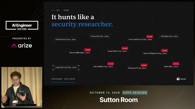 Recording frame at 3:01: One repository map feeds three specialist investigations
