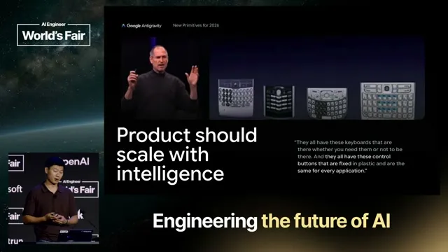 Selected presentation frame from Get Out of the Model's Way — Kevin Hou, Google DeepMind at 1043 seconds