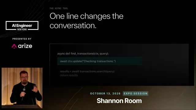 An asynchronous transaction lookup sends a progress update while backend search runs.