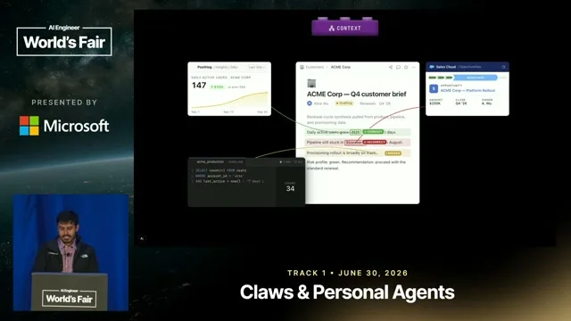 Selected presentation frame from From coding to Knowledge work agents — Karan Vaidya, Composio at 478 seconds