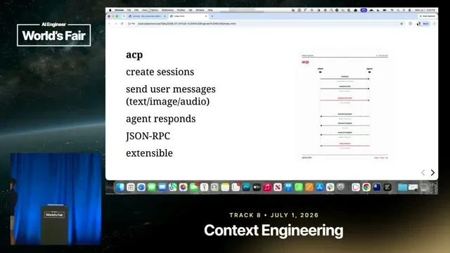 Selected presentation frame from ACP: The Universal Remote Control for AI Agents — Alex Hancock, Block at 276 seconds