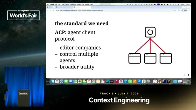 Selected presentation frame from ACP: The Universal Remote Control for AI Agents — Alex Hancock, Block at 216 seconds