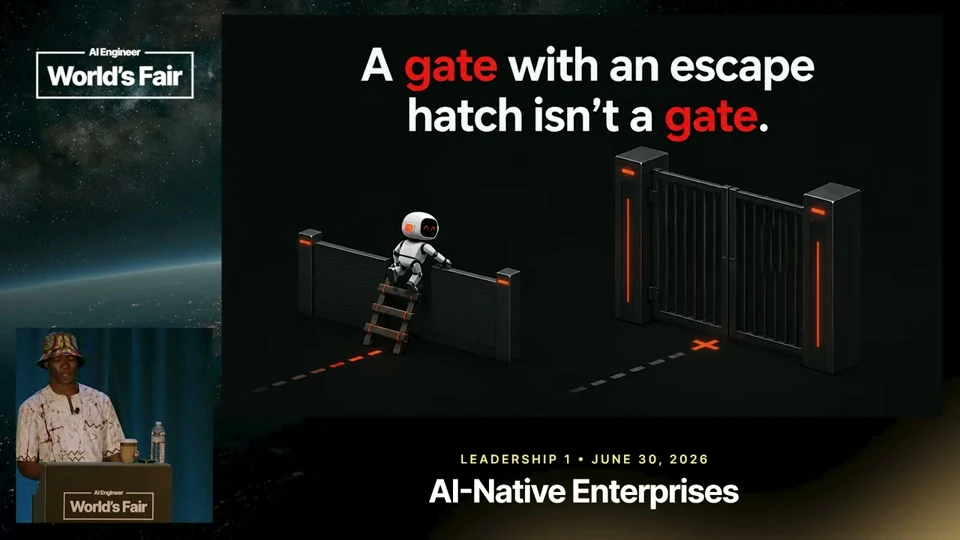 Source frame: Put the gate where the agent cannot grant an exception