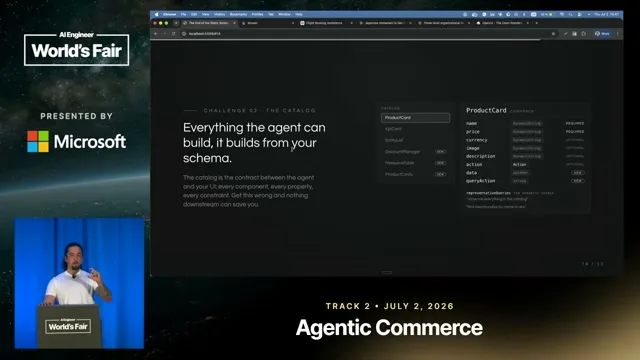 Selected presentation frame from The End of the Static Screen: Architecting Intent-Driven UX — Gus Iwanaga, commercetools at 1258 seconds