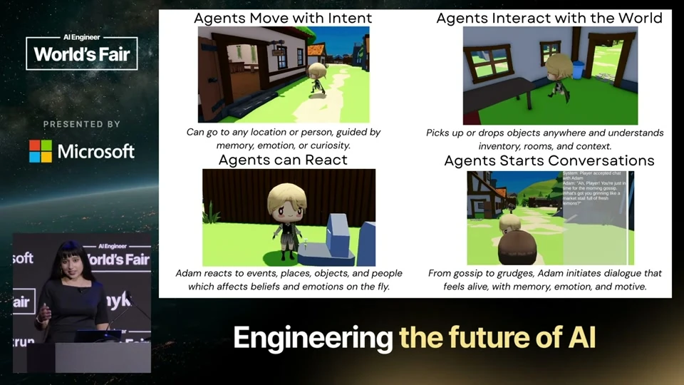 Source frame: A village whose agents carry their own state