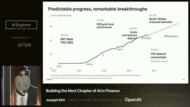 Recording frame at 10:04: Why Kim expects the capability curve to keep moving