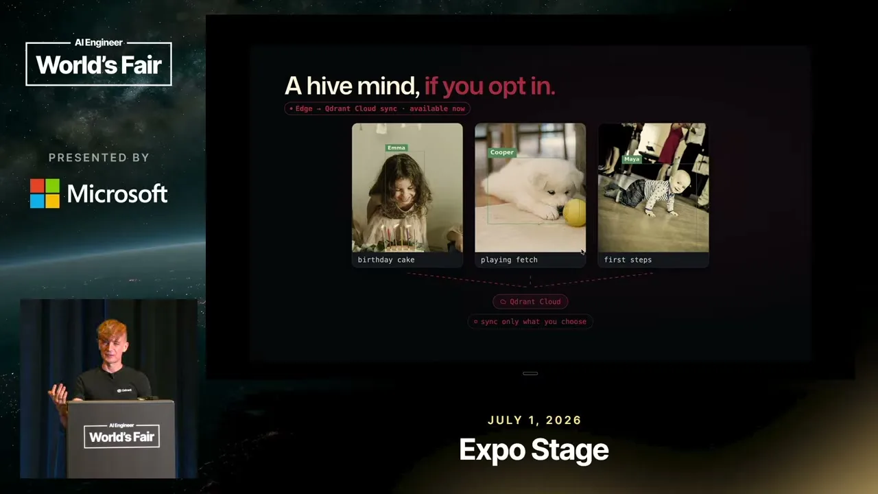Selected presentation frame from Stop Renting Your AI's Memory — Dylan Couzon, Qdrant at 794 seconds