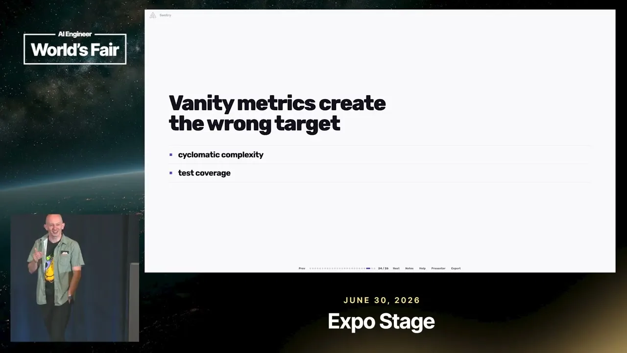 Selected presentation frame from Stop Prompting — Greg Pstrucha, Sentry at 892 seconds
