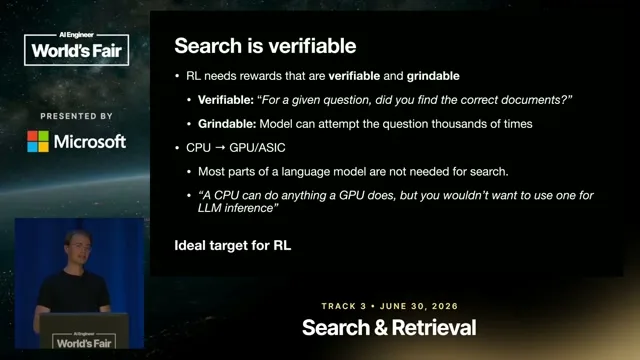 Selected presentation frame from Where RL Will Take Search — Maximilian-David Rumpf, SID.ai at 372 seconds