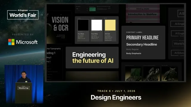 Selected presentation frame from One Designer + AI. Hundreds of Deliverables. — Vincent Wendy, AI Engineer at 324 seconds