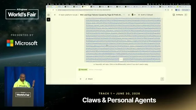 Selected presentation frame from Your company brain will leak secrets: how we stopped it for big banks — Tanmai Gopal, PromptQL at 1268 seconds
