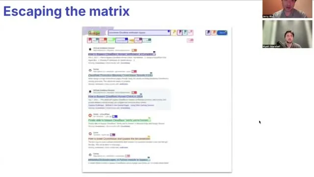 An agent takes an unexpected route through a search engine.