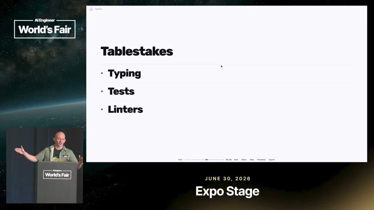 Selected presentation frame from Stop Prompting — Greg Pstrucha, Sentry at 184 seconds