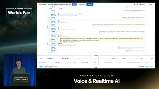 Selected presentation frame from Realtime Voice Agents with Frontier Intelligence — Bohan Li, EliseAI at 643 seconds