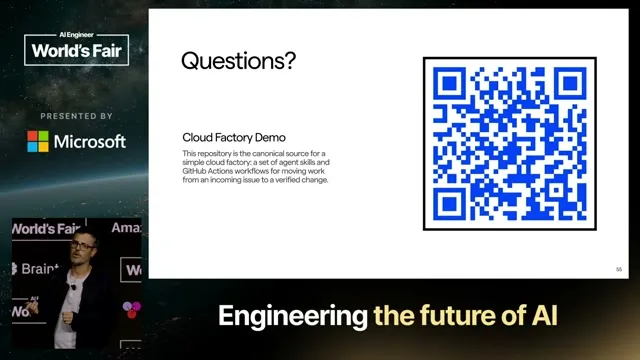 Selected presentation frame from Software Engineering Is Becoming Factory Engineering — Zach Lloyd, Warp at 982 seconds