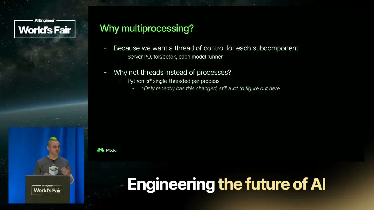 Selected presentation frame from What Is an Inference Engine, Anyway? — Charles Frye, Modal at 2055 seconds