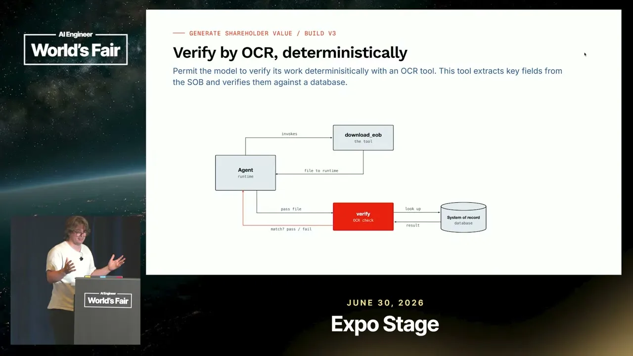 Selected presentation frame from Why 99% Accurate Browser Agents Still Fail — Derek Meegan, Browserbase at 825 seconds