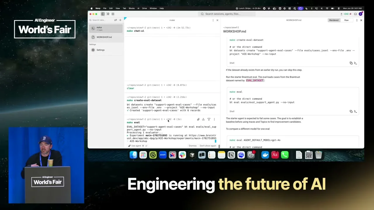 Selected presentation frame from Advanced Workshop: Mastering AI Observability — Doug Guthrie, Braintrust at 3061 seconds