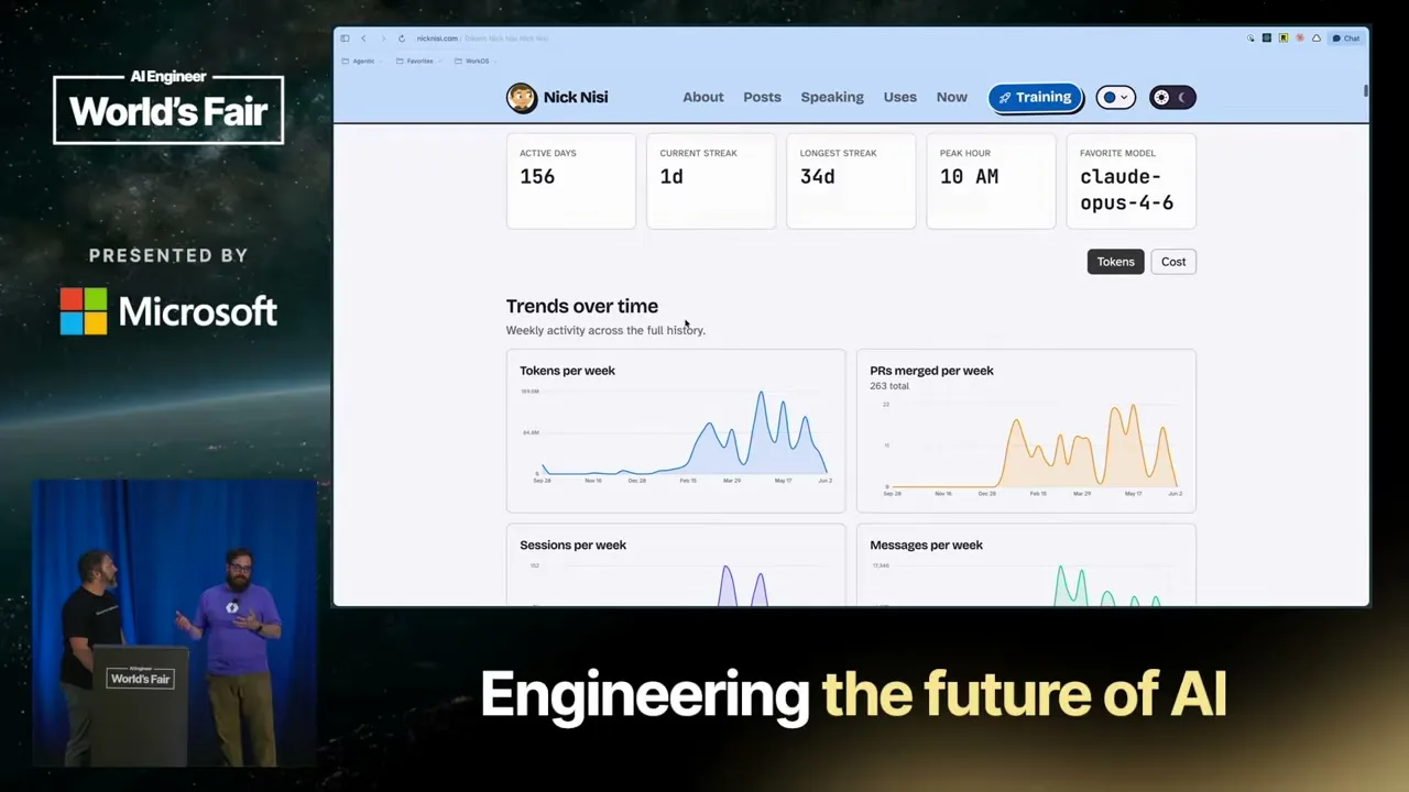 Selected presentation frame from Lifestyles of the AI-Native — Nick Nisi & Zack Proser, WorkOS at 3371 seconds