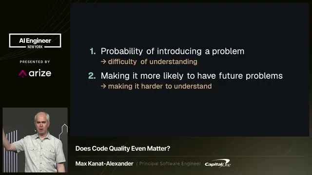 Recording frame at 5:47: Two risks compound across changes