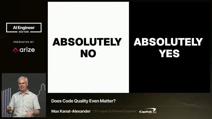 From Does Code Quality Even Matter?